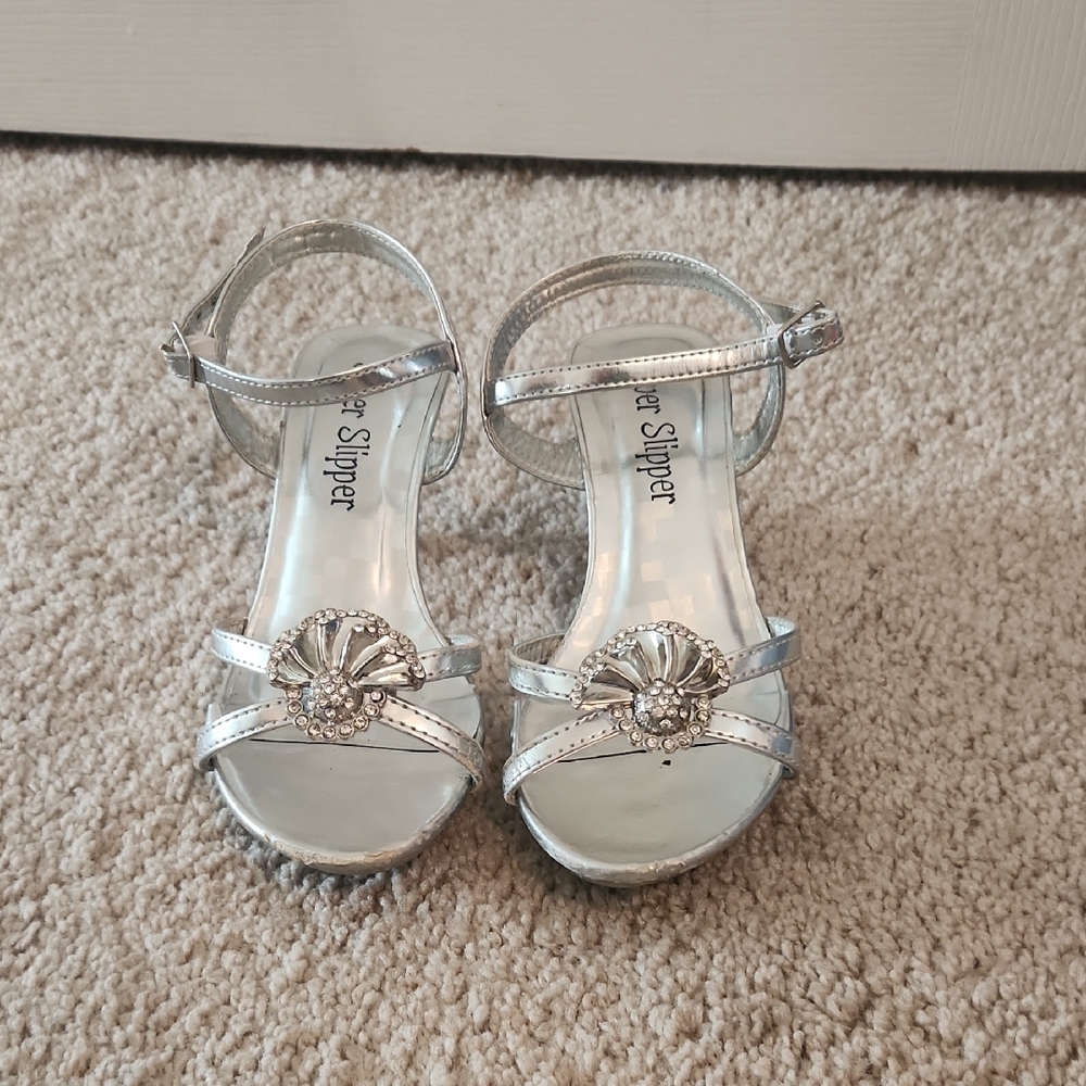 Silver Slipper Kids' Silver Dress Shoes